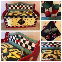 Hand Painted Toy Box (Mary Engelbreit Themed) 