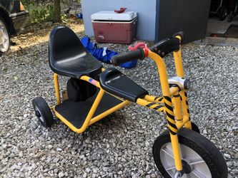 Twin unicycle seats 2 bike bicycle trike