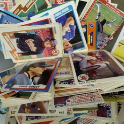 Bowl Of Baseball/Football Cards