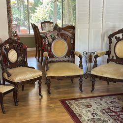 Victorian Parlor Chairs (Rare Find)