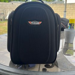 T-Bags Motorcycle Luggage Sissy Bar Bag Backpack Sport Touring With Rain Cover