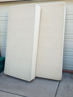 2 Box Springs 37.5 X 79" Good Condition. Free