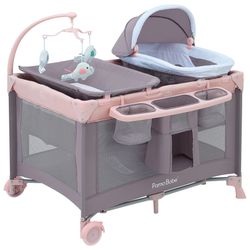 Nursery Playard with Bassinet & Changing Table (New)