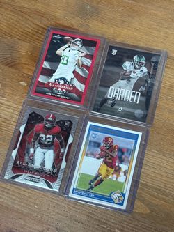 NFL Football Trading Cards Lot of 4