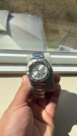Invicta Stainless Steel Watch with genuine diamonds