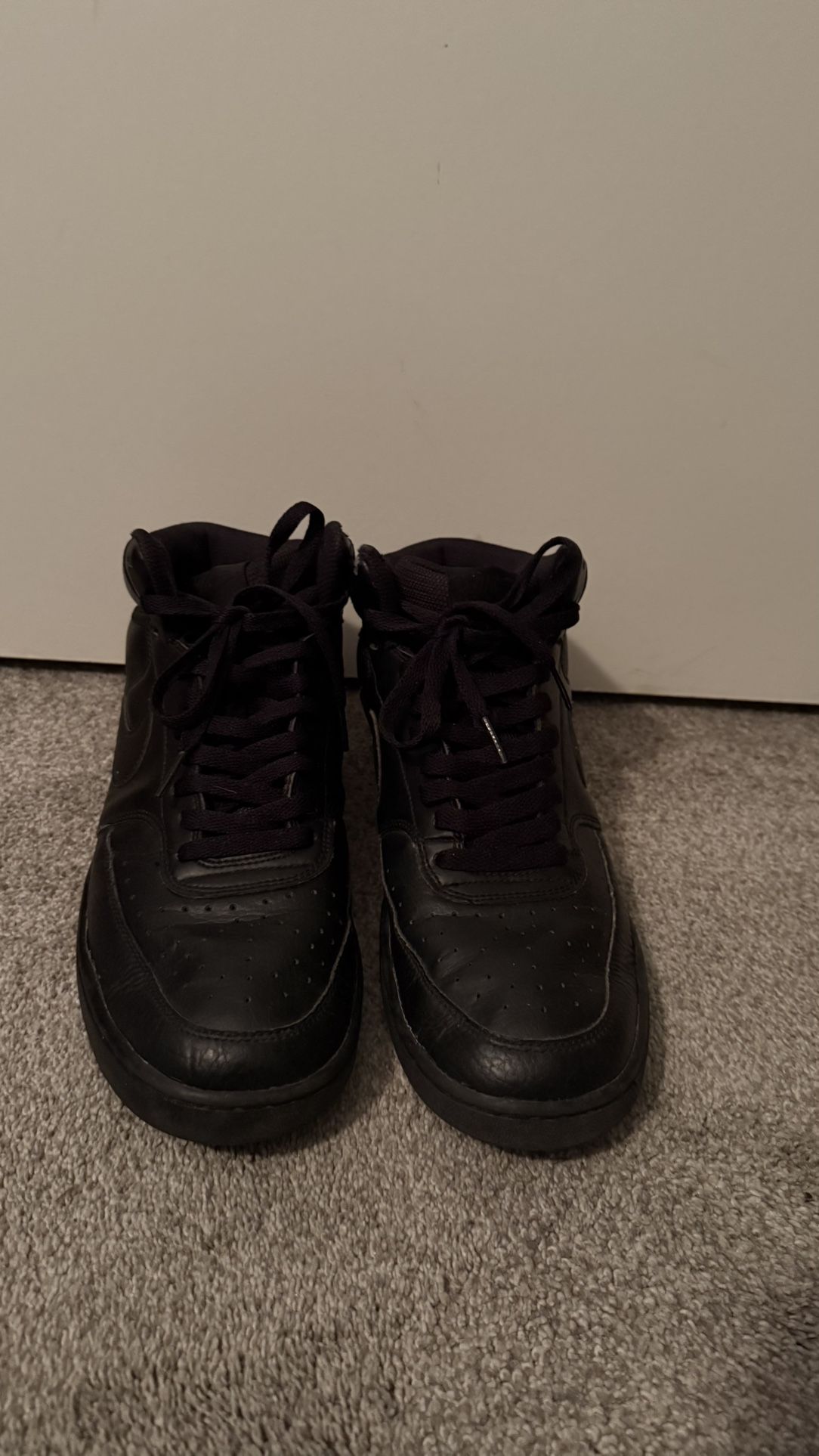 Black Nike Court Visions High Top