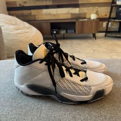 Jordan 38 Low ‘White Metallic Gold Black’