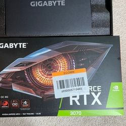 Gigabyte NVIDIA RTX 3070 GRAPHICS CARD