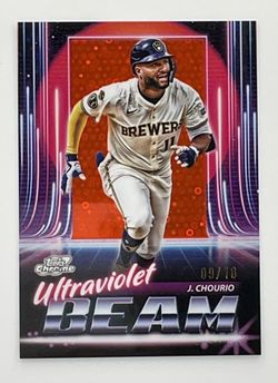 2025 Topps Cosmic Chrome - Ultraviolet Beam Jackson Chourio #UB-18