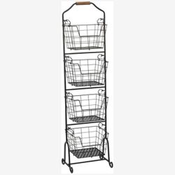 4 Tier Wire Storage Rack