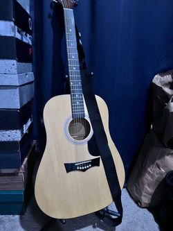 Acoustic Guitar with Strap