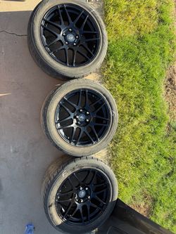 3* Black Wheels and Tires