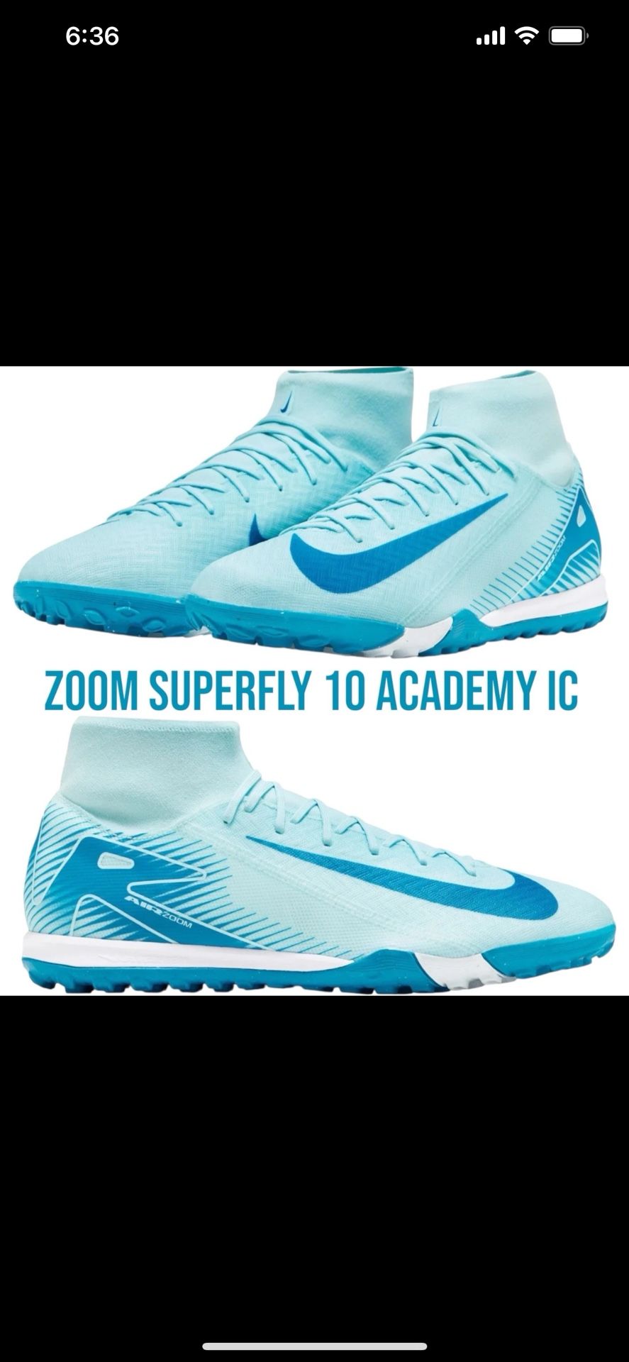 Nike Zoom Mercurial Superfly 10 Academy Soccer Turf Cleats Size 8.5 Men/Fits Wmn 10