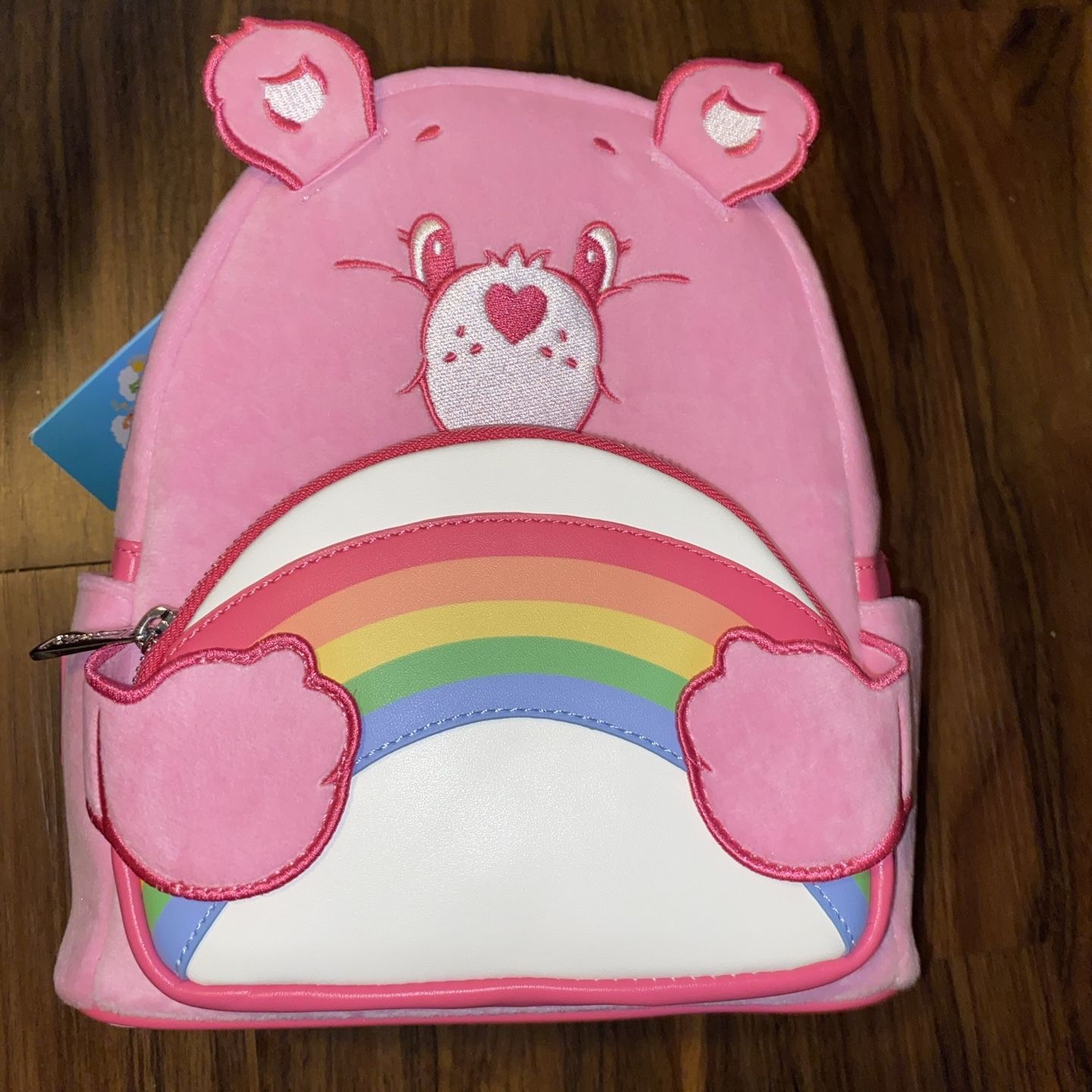 Loungefly NWT Care Bears Rainbow Mini Backpack Exclusive 40th Anniversary Care Bears Care-A-Lot Rainbow Mini Backpack main image 2