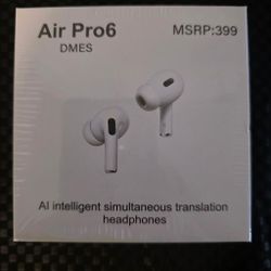 Air Pro6 Earbuds - AI Intelligent Simultaneous Translation Earbuds