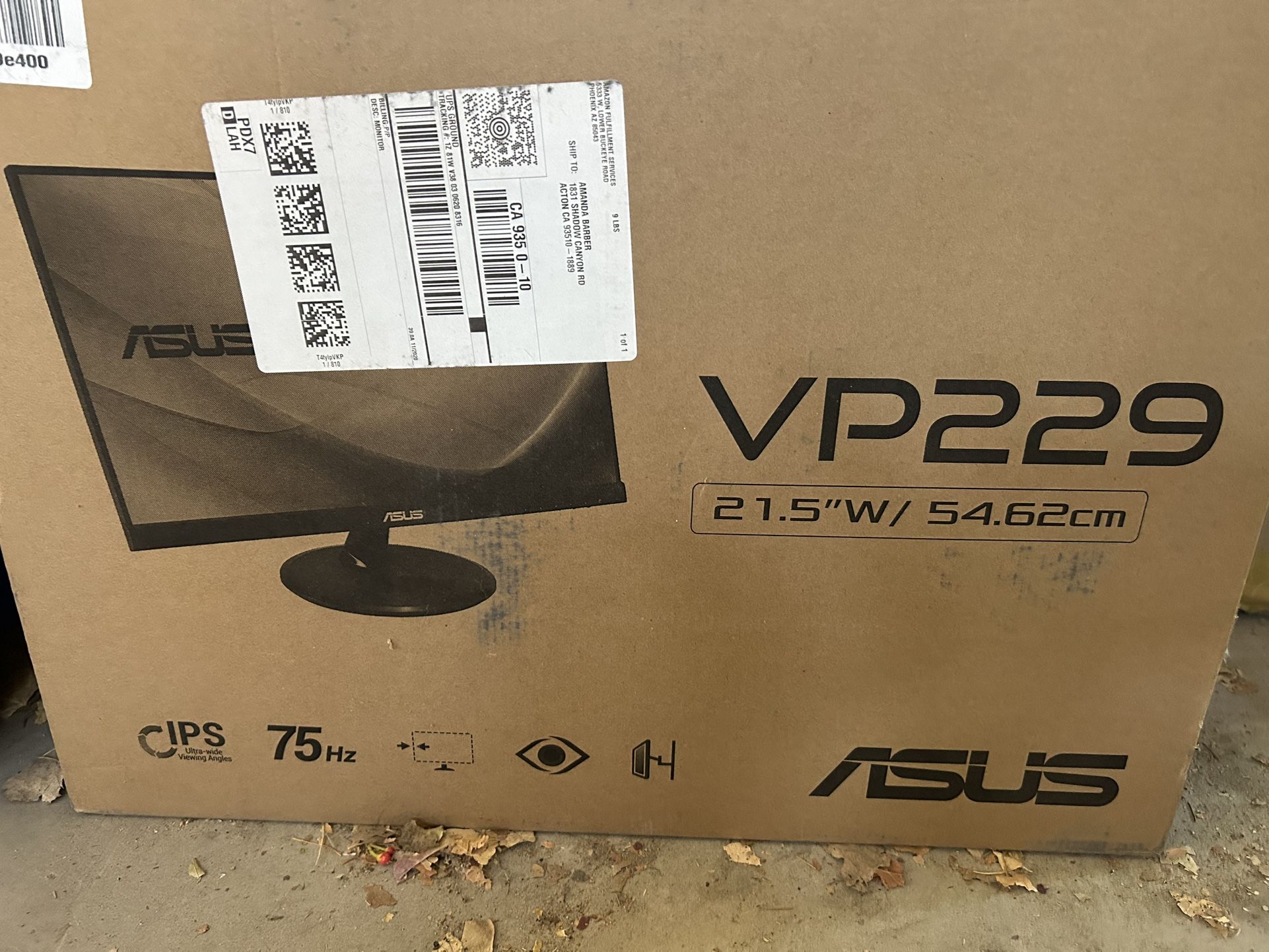 ASUS VP229HE MONITOR