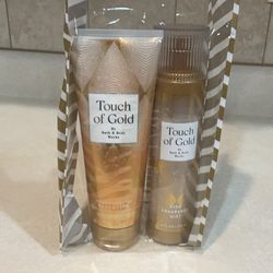 Bath & Body Works Touch of Gold Body Mist & Hydrating Body Cream Set of 2