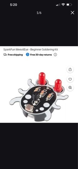 SparkFun WeevilEye- Beginner soldering kit (kid friendly)8 boxes