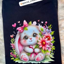 Easter bunny shirt 🐰💖 I have more designs available if you want to order yours