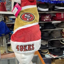Niners Santa Hats, Raiders Steelers (contact info removed)