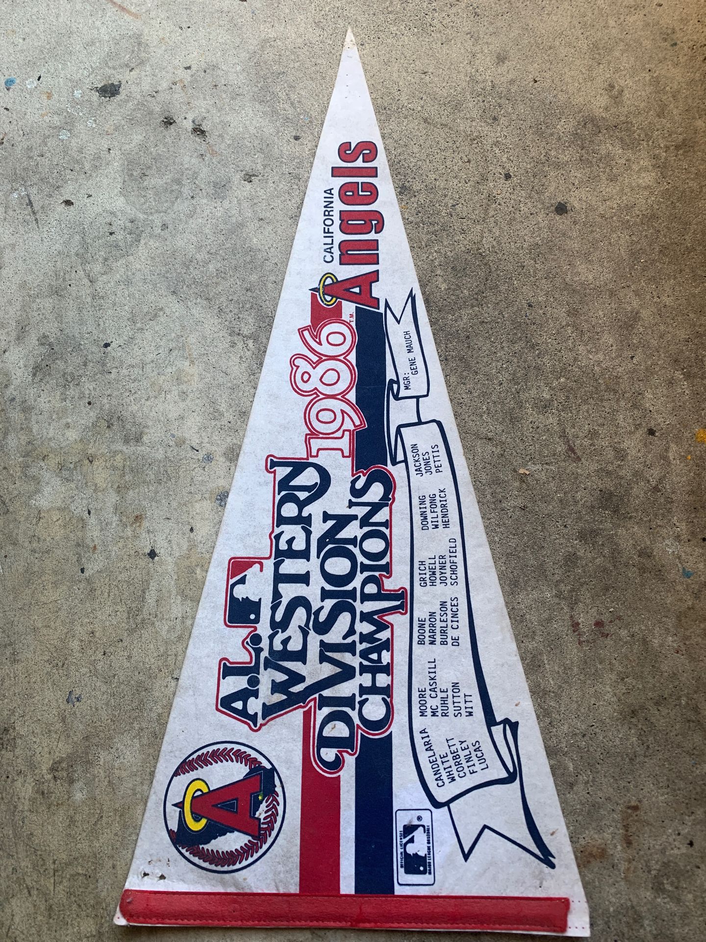 1986 California ANGELS Pennant
