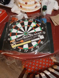 Dart board game two sided