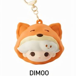 Dimoo Fox Pajama Party Pop Bean Earphone bag