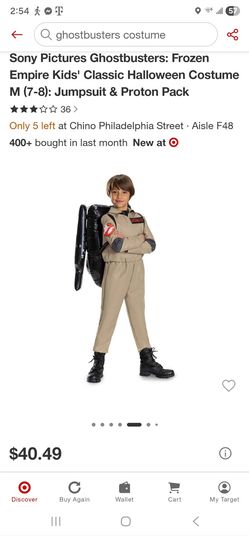 Ghostbusters Kids Halloween Costume Size M (7-8)