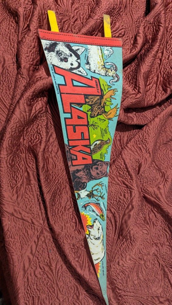 Vintage Alaska Pennant
