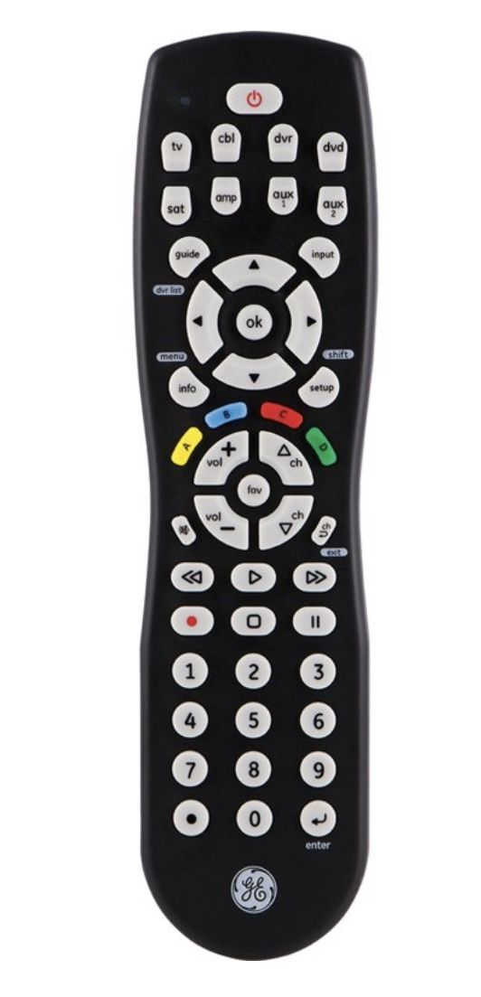 GE 8-Device Universal Remote in Black
