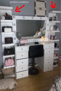 ikea white standing shelf’s