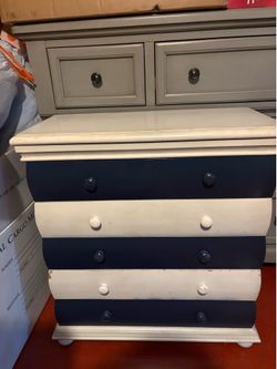 Blue and White Dresser