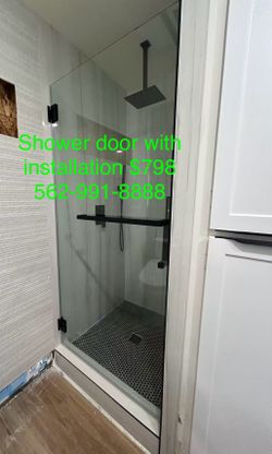 Hinged Shower Glass Doors 