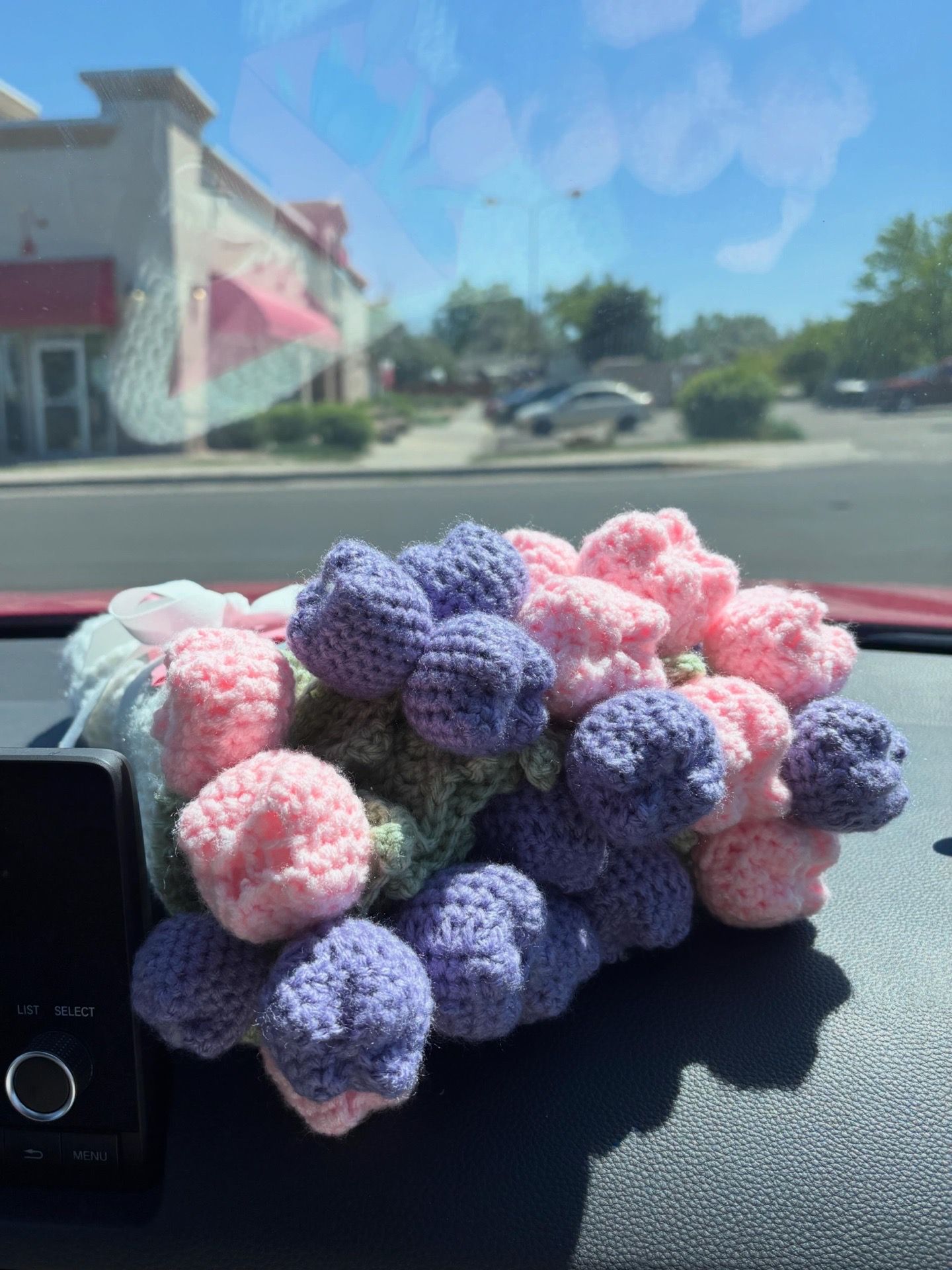 Beautiful handmade tulip blanket bouquet