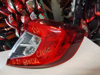 2016-2021 HONDA CIVIC RIGHT LED TAIL LIGHT OEM