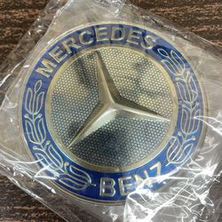 Mercedes Benz 65mm Aluminium Stickers X4