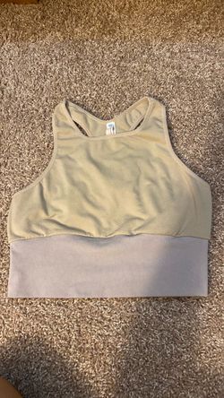 Free People Movement sports bra tan