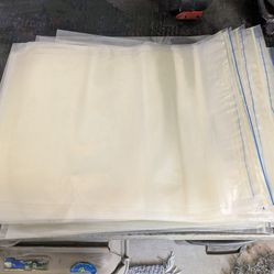 Large poly Ziploc sleeves newspaper size