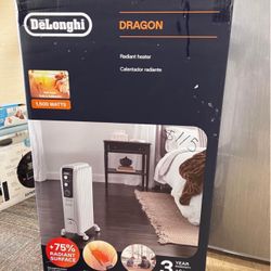 Oil Filled Radiator Heater, 1500W Electric Space Heater for indoor use, portable room heater, programmable timer, full room heater, New In The Box 