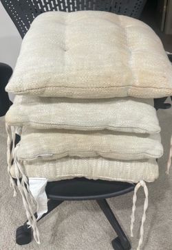 Foam Dining Chair Cushions, Beige, and you can use t as a pillow