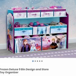New Frozen 9 Bin Toy Organizer 