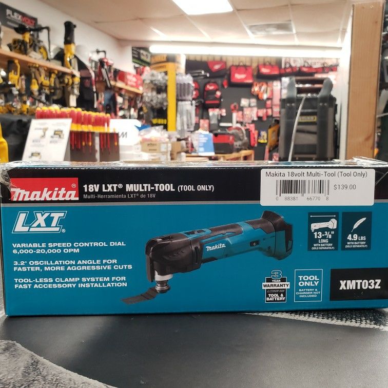 Makita 18V LXT Lithium-Ion Cordless Variable Speed Oscillating Multi-Tool Tool-Only) With Blade and Accessory Adapters for Sale in Brea, CA OfferUp