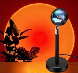 Sunset Lamp, USB Night Light Projector Led Lamp,Romantic Projector 180 Degree Rotation, for Home Living Room Bedroom Decor, Photo Vlog, Birthday, Part