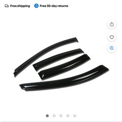 DNA Motoring WVS-007 For 2011 to 2014 Chevy Cruze 4pcs Window Vent Visor Deflector Rain Guard (Dark Smoke)  12 13 