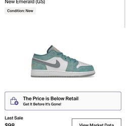 Jordan 1 Low New Emeralds