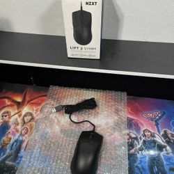 New NZXT Lift 2 Symm - Lightweight Ergonomic Wired Gaming Mouse - 61 g Design - 8K Polling Rate- Optical Switches - 26K DPI Optical Sensor - 100% PTFE