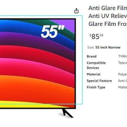 Film for ANTI-GLARE for 55" TV, Anti-UV Relieve Eye Strain