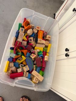 All wooden blocks and shapes