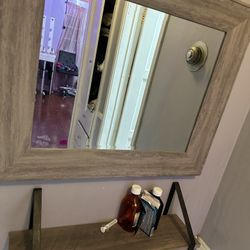 Mirror & Shelf
