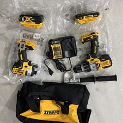 Dewalt Xr Combo Kit, Hammer Drill, 1/4 Impact Drill 